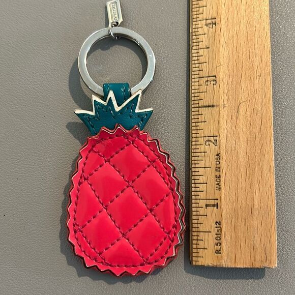 COACH Red Pineapple Vintage Keychain - Picture 4 of 4